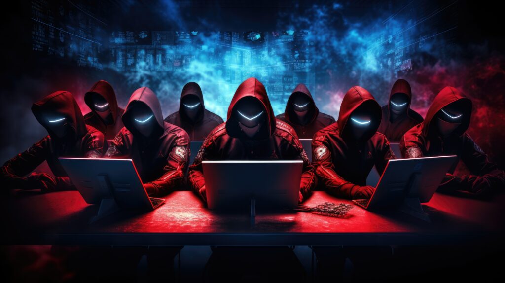 Des pirates numérique réalisant du hacking.